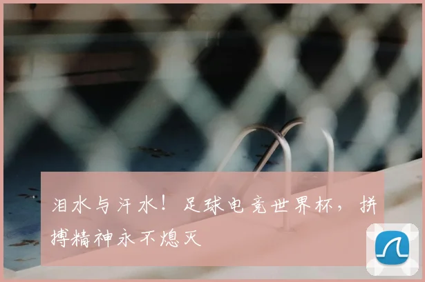 泪水与汗水！足球电竞世界杯，拼搏精神永不熄灭